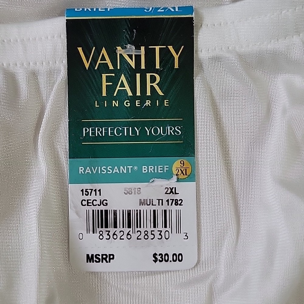 Vanity Fair Ravissant Brief Panties 3 Pack Multi Color Size 9 2XL Style 15711 - Picture 7 of 7